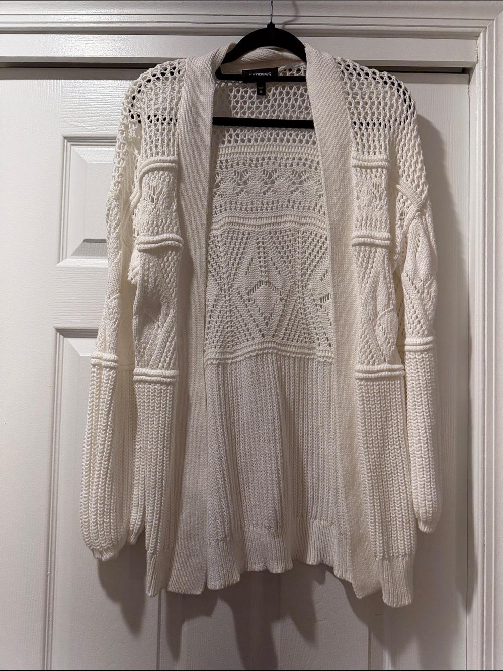 Express Cable Knit Cardigan Sweater
